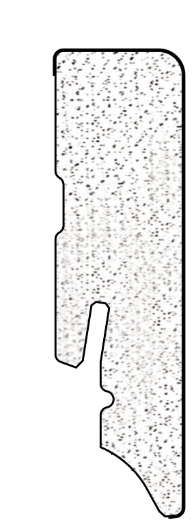 Stecksockelleiste Eiche Whistler basalt Kubus